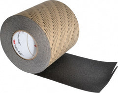 3M - Black Solid Color Anti-Slip Vinyl Tape - 6" Wide x 60' Long - Exact Tooling