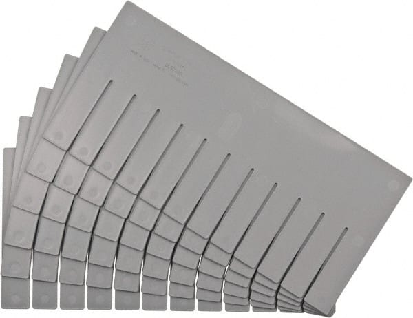 Quantum Storage - 16-1/2" Wide x 8" High, Gray Bin Divider - Use with DG92080 - Exact Tooling