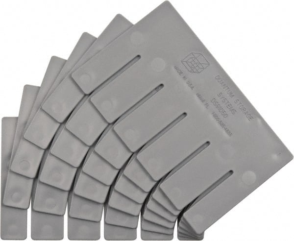 Quantum Storage - 8.3" Wide x 5" High, Gray Bin Divider - Use with DG91050 - Exact Tooling