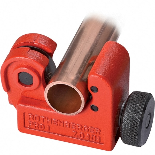 Rothenberger - 1/8" to 5/8" Pipe Capacity, Tube Cutter - Cuts Copper, 2" OAL - Exact Tooling