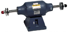 Baldor - 8" Wheel Diam x 1-1/4" Wheel Width, 3/4 hp Buffer - 3/4" Arbor Hole Diam, 1 Phase, 1,800 Max RPM, 115/230 Volts - Exact Tooling