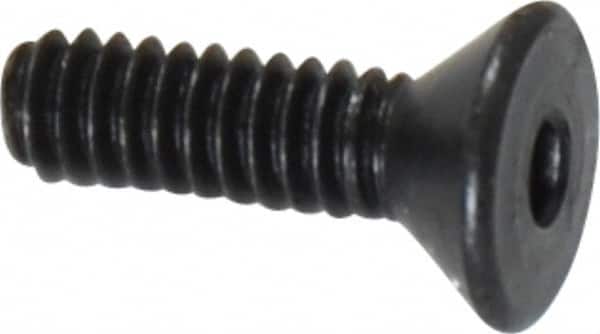 Value Collection - #2-56 UNC Hex Socket Drive, 82° Flat Screw - Alloy Steel, Black Oxide Finish, Fully Threaded, 5/16" OAL - Exact Tooling