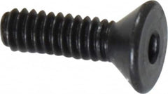 Value Collection - #2-56 UNC Hex Socket Drive, 82° Flat Screw - Alloy Steel, Black Oxide Finish, Fully Threaded, 5/16" OAL - Exact Tooling