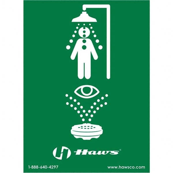 Haws - Graphic Only, 8" Wide x 10-3/4" High, Plastic Safety Sign - Exact Tooling