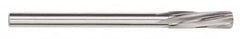 Magafor - 7.9096mm Solid Carbide 6 Flute Chucking Reamer - Spiral Flute, 0.315" Straight Shank, 1-19/64" Flute Length, 4-5/8" OAL - Exact Tooling