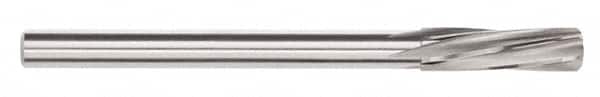 Magafor - 3.8887mm Solid Carbide 6 Flute Chucking Reamer - Spiral Flute, 0.158" Straight Shank, 3/4" Flute Length, 2-61/64" OAL - Exact Tooling