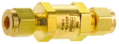 Parker - 3,000 Max psi, 1/8" Pipe, Brass Instrumentation Filter - Micro Rating 1, Viton Seal - Exact Tooling