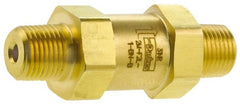 Parker - 3,000 Max psi, 1/2" Pipe, MNPT x MNPT End Connections, Brass Instrumentation Filter - Micro Rating 1, Viton Seal - Exact Tooling
