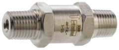 Parker - 6,000 Max psi, 1/8" Pipe, MNPT x MNPT End Connections, Stainless Steel Instrumentation Filter - Micro Rating 1, 316 Grade, Viton Seal - Exact Tooling