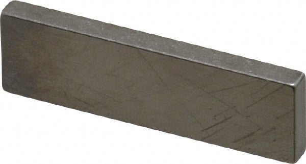 Mitutoyo - 0.106" Rectangular Steel Gage Block - Accuracy Grade 0, Includes Certificate of Inspection - Exact Tooling