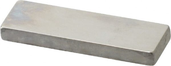 Mitutoyo - 0.126" Rectangular Steel Gage Block - Accuracy Grade 0, Includes Certificate of Inspection - Exact Tooling
