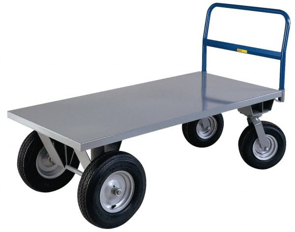 Little Giant - 2,500 Lb Load Capacity, Steel Hopper - 36" Wide x 72" Long x 21" High, Gray - Exact Tooling