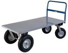 Little Giant - 2,500 Lb Load Capacity, Steel Hopper - 36" Wide x 60" Long x 21" High, Gray - Exact Tooling