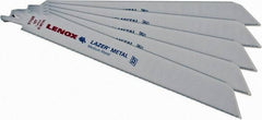 Lenox - 9" Long x 1" Thick, Bi-Metal Reciprocating Saw Blade - Straight Profile, 18 TPI, Toothed Edge - Exact Tooling