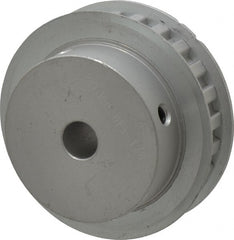 Power Drive - 24 Tooth, 1/2" Inside x 2.835" Outside Diam, Hub & Flange Timing Belt Pulley - 1/2" Belt Width, 2.865" Pitch Diam, 3/4" Face Width, Aluminum - Exact Tooling