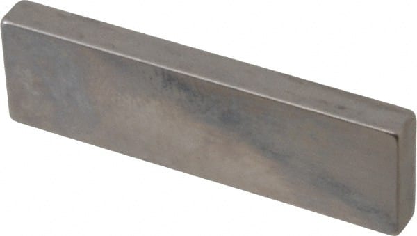 Mitutoyo - 0.114" Rectangular Steel Gage Block - Accuracy Grade 0, Includes Certificate of Inspection - Exact Tooling