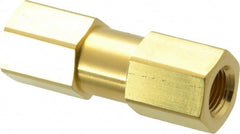 Parker - 1/8" Brass Check Valve - Inline, FNPT x FNPT, 3,000 WOG - Exact Tooling