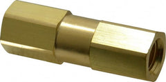 Parker - 1/4" Brass Check Valve - Inline, FNPT x FNPT, 3,000 WOG - Exact Tooling