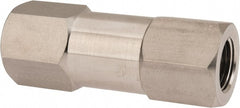 Parker - 1/2" Stainless Steel Check Valve - Inline, FNPT x FNPT, 6,000 WOG - Exact Tooling