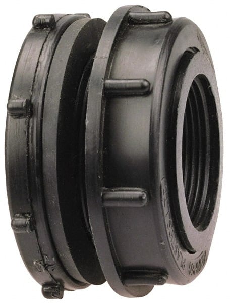 NIBCO - 3" Polypropylene Plastic Pipe Tank Adapter - Schedule 80, Tank x FPT End Connections - Exact Tooling