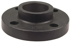 NIBCO - 4" Pipe, 9" OD, Polypropylene Socket Pipe Flange - Schedule 80, Black - Exact Tooling