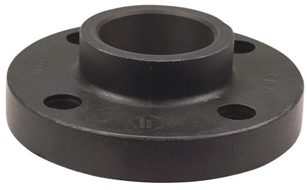 NIBCO - 1/2" Pipe, 3-1/2" OD, Polypropylene Socket Pipe Flange - Schedule 80, Black - Exact Tooling