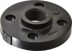 NIBCO - 1" Pipe, 4-1/2" OD, Polypropylene Threaded Pipe Flange - Schedule 80, Black - Exact Tooling