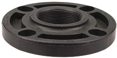 NIBCO - 4" Pipe, 9" OD, Polypropylene Threaded Pipe Flange - Schedule 80, Black - Exact Tooling
