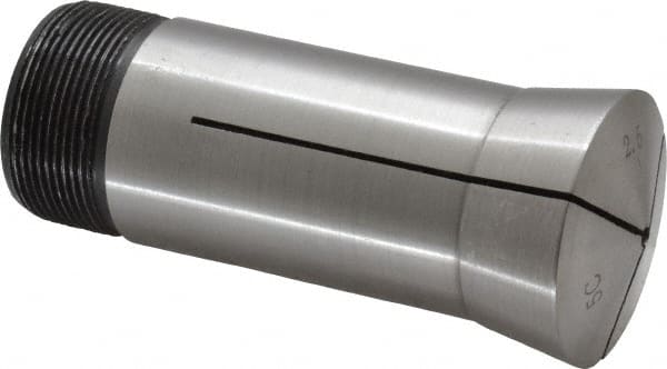 Value Collection - 2.5 mm 5C Round Collet - 1.041-24 Internal Thread Size, Steel - Exact Tooling