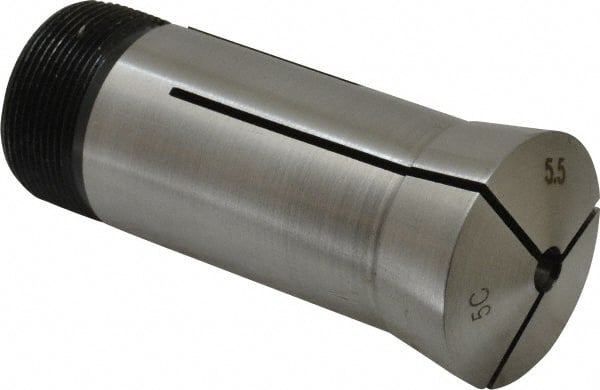 Value Collection - 5.5 mm 5C Round Collet - 1.041-24 Internal Thread Size, Steel - Exact Tooling