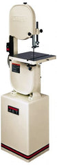Jet - 13-1/2 Inch Throat Capacity, Vertical Bandsaw - 3000 SFPM, 1 HP, Single Phase - Exact Tooling