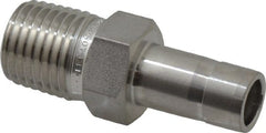 Ham-Let - 3/8" OD, Grade 316Stainless Steel Adapter - Tube Stub x MNPT Ends - Exact Tooling