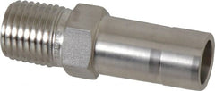 Ham-Let - 1/2" OD, Grade 316Stainless Steel Adapter - Tube Stub x MNPT Ends - Exact Tooling