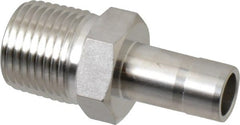 Ham-Let - 1/2" OD, Grade 316Stainless Steel Adapter - Tube Stub x MNPT Ends - Exact Tooling