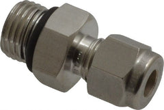 Ham-Let - 1/4" OD, Grade 316Stainless Steel Male Connector - Comp x Male SAE Ends - Exact Tooling