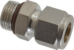 Ham-Let - 1/2" OD, Grade 316Stainless Steel Male Connector - Comp x Male SAE Ends - Exact Tooling
