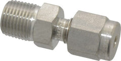Ham-Let - 1/8" OD, Grade 316Stainless Steel Male Connector - Comp x MNPT Ends - Exact Tooling