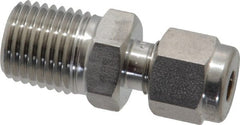 Ham-Let - 3/16" OD, Grade 316Stainless Steel Male Connector - Comp x MNPT Ends - Exact Tooling