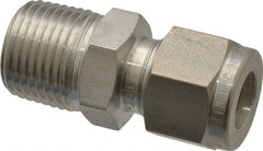 Ham-Let - 3/8" OD, Grade 316Stainless Steel Male Connector - Comp x MNPT Ends - Exact Tooling