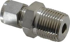 Ham-Let - 3/8" OD, Grade 316Stainless Steel Male Connector - Comp x MNPT Ends - Exact Tooling