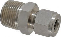 Ham-Let - 1/2" OD, Grade 316Stainless Steel Male Connector - Comp x MNPT Ends - Exact Tooling