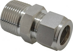 Ham-Let - 5/8" OD, Grade 316Stainless Steel Male Connector - Comp x MNPT Ends - Exact Tooling