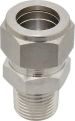 Ham-Let - 3/4" OD, Grade 316Stainless Steel Male Connector - Comp x MNPT Ends - Exact Tooling