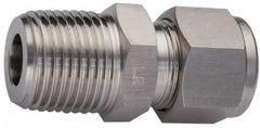 Ham-Let - 3/8" OD, Grade 316Stainless Steel Male Connector - Comp x MBSPT Ends - Exact Tooling
