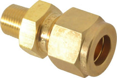 Ham-Let - 3/8" OD, Brass Male Connector - Comp x MNPT Ends - Exact Tooling