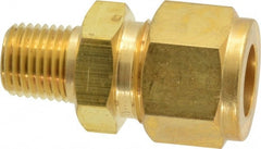 Ham-Let - 1/2" OD, Brass Male Connector - Comp x MNPT Ends - Exact Tooling