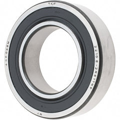 SKF - 50mm Bore Diam, 90mm OD, Double Seal Self Aligning Radial Ball Bearing - 23mm Wide, 2 Rows, Round Bore, 2,520 Lb Static Capacity, 7,600 Lb Dynamic Capacity - Exact Tooling