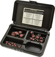 E-Z LOK - 36 Inserts, M6x1.00 - M12x1.75 Internal Thread, M6 - M12 Metric Coarse, Carbon Steel, Thread Repair Kit - Exact Tooling