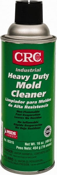 CRC - 16 Ounce Aerosol Can, Clear, Mold Cleaner - Food Grade - Exact Tooling