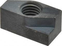 Gibraltar - 1/2-13 Blind Tapped Quarter Turn T Slot Nut - 5/8" Slot Width, 5/8 x 0.333" Base Width x Height, 1-1/4 x 5/8" OAL x Height - Exact Tooling